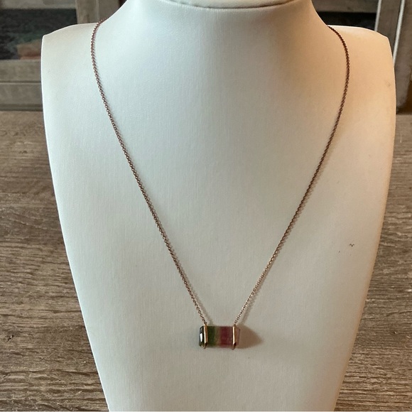 Leela Grace Watermelon Tourmaline Necklace - NWT! - Picture 3 of 6